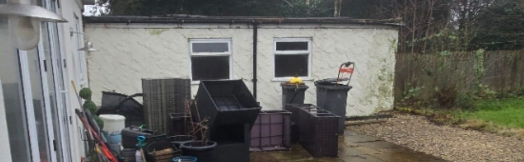Single-storey side wall: before